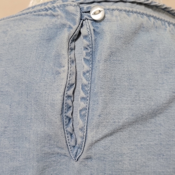 J.Jill denim boho top - Picture 5 of 6